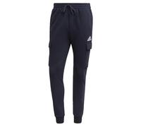 adidas Hombre Essentials Fleece Regular Tapered Cargo Pants, Grey / White, M