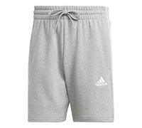 adidas Hombre Essentials French Terry 3-Stripes Shorts, Medium Grey Heather, XXL