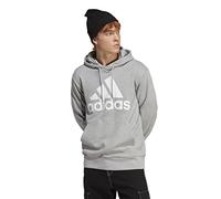adidas Hombre Essentials French Terry Big Logo Hoodie, Medium Grey Heather, XXL
