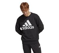 adidas Hombre Essentials French Terry Big Logo Sweatshirt, Black, M