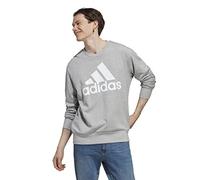 Adidas Hombre Essentials French Terry Big Logo Sweatshirt, Medium Grey Heather, L