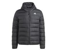adidas Hombre Essentials Light Down Hooded Jacket, black, S