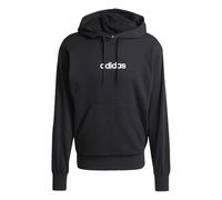 adidas Hombre Essentials Linear French Terry Hoodie, Black/White, XXL