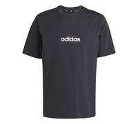 Adidas Camiseta Essentials Linear Single Jersey Algodón Hombre Negro/Blanco Talla S