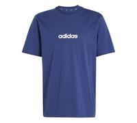adidas Hombre Essentials Linear Single Jersey Shirt, Dark Blue/White, XXL