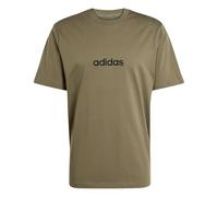 Camiseta adidas linear hombre verde oscuro/negro S