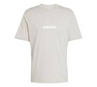 adidas Hombre Essentials Linear Single Jersey tee, Wonder Alumina/White, XL