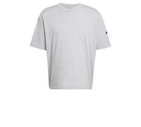 adidas Hombre Essentials Lose FIT Three Bar tee, Medium Grey Heather/Black, XS