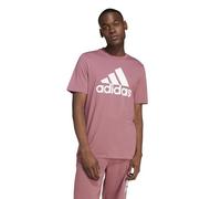 adidas Hombre Essentials Single Jersey Big Logo tee, preloved Crimson/White, M