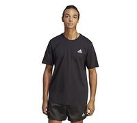 adidas Hombre Essentials Single Jersey Embroidered Small Logo Tee, Black, S
