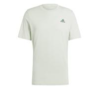 adidas Hombre Essentials Single Jersey Embroidered Small Logo tee, Linen Green, S