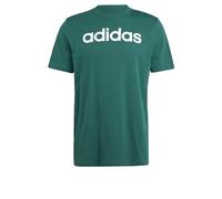 adidas Hombre Essentials Single Jersey Linear Embroidered Logo Tee, Collegiate Green, L