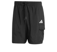 adidas Hombre Essentials Small Logo Cargo Chelsea Short Shorts, Black/White, XXL