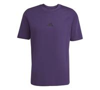 adidas Hombre Essentials Small Logo Single Jersey tee, Aurora Plum/Black, M