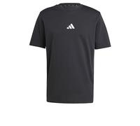 adidas Hombre Essentials Small Logo Single Jersey tee, Black/White, S