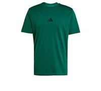 adidas Hombre Essentials Small Logo Single Jersey tee, Collegiate Green/Black, L