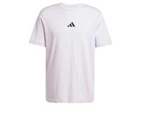 adidas Hombre Essentials Small Logo Single Jersey tee, Ice Lavender/Black, S