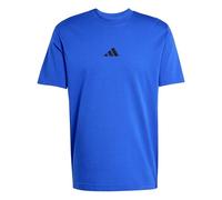 adidas Hombre Essentials Small Logo Single Jersey tee, Team Royal Blue/Black, L