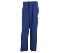 adidas Hombre Essentials Small Logo Woven Open HEM Pant, Dark Blue/White, L