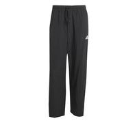 adidas Hombre Essentials Small Logo Woven Open Hem Pants, Black/White, S