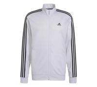 adidas Hombre Essentials Warm-Up 3-Stripes Track Jacket, White / Black, M