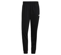 adidas Hombre Essentials Warm-Up Tapered 3-Stripes Track Pants (Plus Size), Black/White, XXL Plus Extra Tall