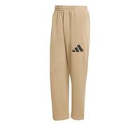 adidas Hombre Essentials Wide Leg Three Bar Pant, Warm Sandstone/Black, S