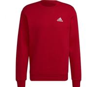 adidas Hombre FEELCOZY Essentials Fleece Sweatshirt, Scarlet/White, M