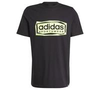 adidas Hombre Folded Sportswear Graphic tee, Black, M Tall