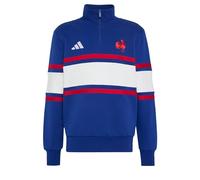 adidas Hombre France Rugby Travel Quarter Zip Sweatshirt, Mystery Ink, XXL
