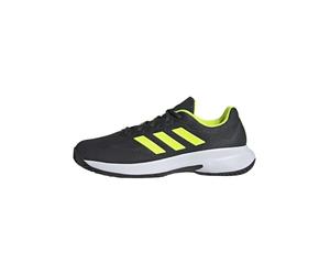 Adidas Hombre Gamecourt 2.0 Tennis Shoes, Carbon/Lucid Lemon/FTWR White, 45 1/3 EU