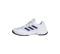 adidas Hombre Gamecourt 2.0 Tennis Shoes, Cloud White / Navy Blue / Cloud White, 44 2/3 EU