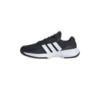 adidas Hombre GAMECOURT 2 Tennis Shoes, Core Black/FTWR White/Silver Met., 46 EU