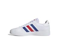 adidas Hombre Grand Court Base 2.0 Shoes, Cloud White / Royal Blue / Vivid Red, 41 1/3 EU