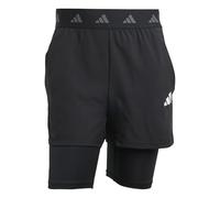 Adidas Hombre Gym+ 2in1 Shorts, Black/Black, M