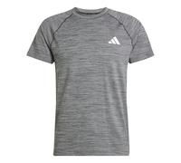 adidas Hombre Gym+ T-Shirt, Black Melange, S