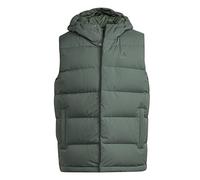 adidas Hombre Helionic Hooded Down Vest, Green Oxide, S