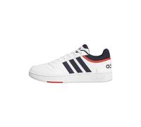 adidas Hoops 3.0 Low Classic Vintage Shoes, Zapatos Hombre, Cloud White Legend Ink Vivid Red, 41 1/3 EU
