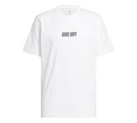 adidas Hombre Hoops Graphic tee, White/Black, XL