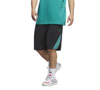 adidas Hombre Legends 3-Stripes Basketball Shorts, Black/Pure Teal, XXL