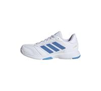 adidas Hombre Ligra 8 Mens Indoor Shoes, FTWR White/Ray Blue/Lucid Aquamarine, 38 EU