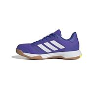 adidas Hombre Ligra 8 Mens Indoor Shoes, Solar Purple/FTWR White/Solar Lemon, 46 EU
