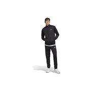 adidas Hombre Linear Logo Tricot Track Suit, black/white/black/white, S