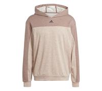 adidas Hombre Mélange Hoodie, Wonder Beige Mel./Trace Brown Mel., M