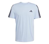 adidas Hombre Men 3-Stripes T-Shirt, Glow Blue, XL