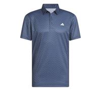 Adidas Hombre Mens Core Allover Print Polo Shirt, Collegiate Navy/White, S