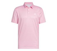 Adidas Hombre Mens Core Allover Print Polo Shirt, Pure Ruby/White, S