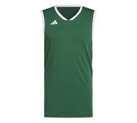 adidas Hombre Mens Pulse Speed Bball Jersey Shirt, Team Dark Green/White, L