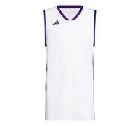 adidas Hombre Mens Pulse Speed Bball Jersey Shirt, White/Team Colleg Purple, L Tall