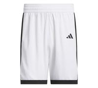 adidas Hombre Mens Pulse Speed Bball Short Shorts, White/Black, L
